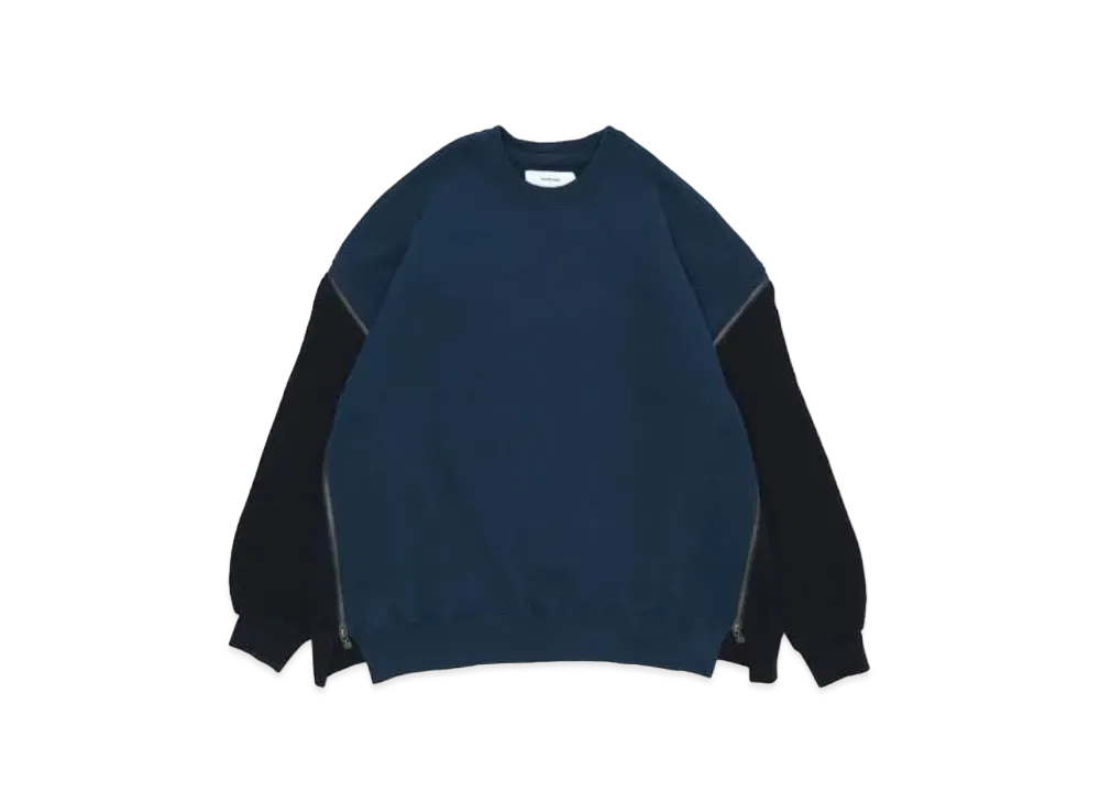 FACETASM Waffle Knit Zip Sweat "Petrol"