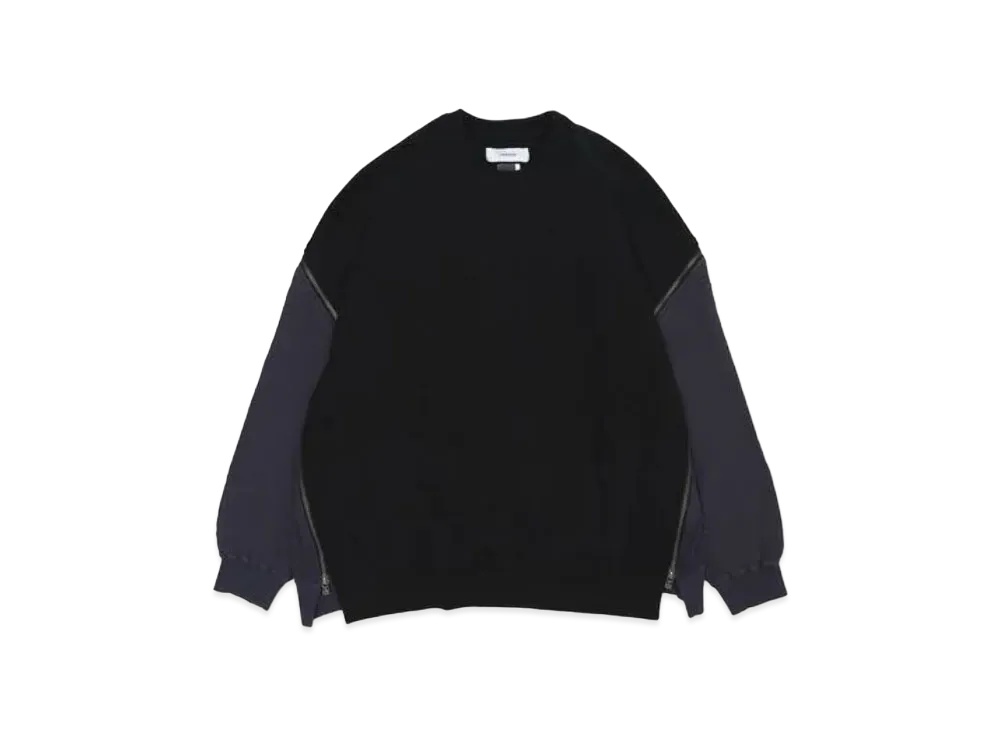 FACETASM Waffle Knit Zip Sweat "Black"