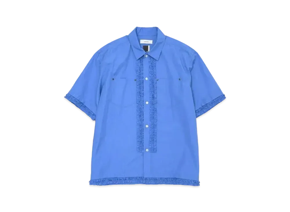 FACETASM Frill Short Sleeve Shirt "Light Blue"