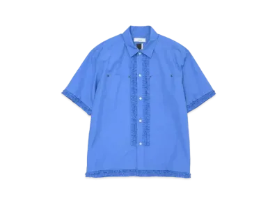 FACETASM Frill Short Sleeve Shirt "Light Blue"