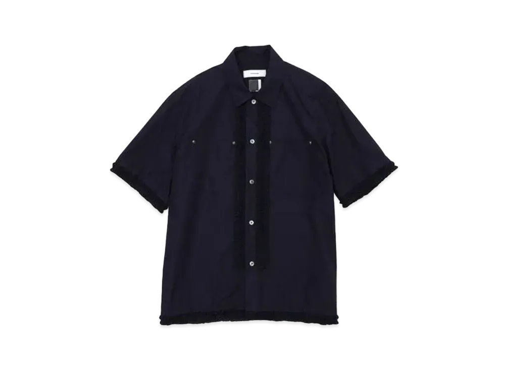 FACETASM Frill Short Sleeve Shirt "Navy"