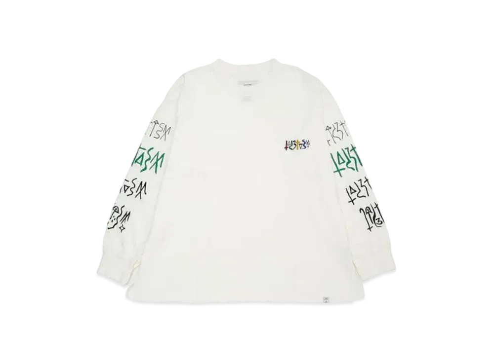 FACETASM Graphic Long Sleeve Tee "White"
