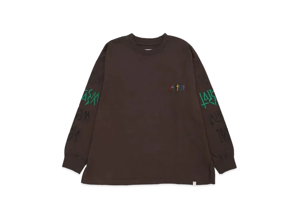 FACETASM Graphic Long Sleeve Tee "Brown"