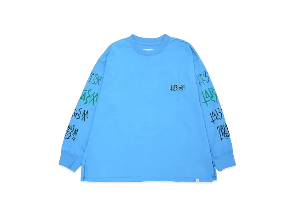 FACETASM Graphic Long Sleeve Tee "Light Blue"