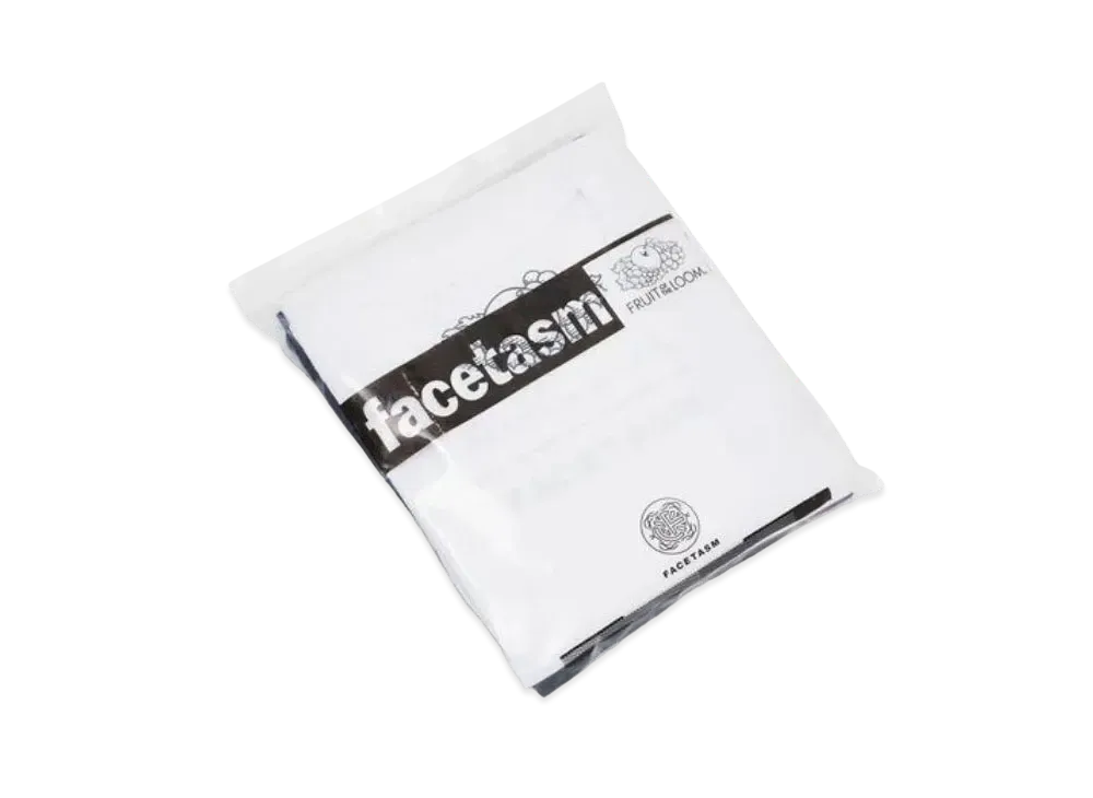 FACETASM x FRUIT OF THE LOOM Pack Big Tee "Black White"