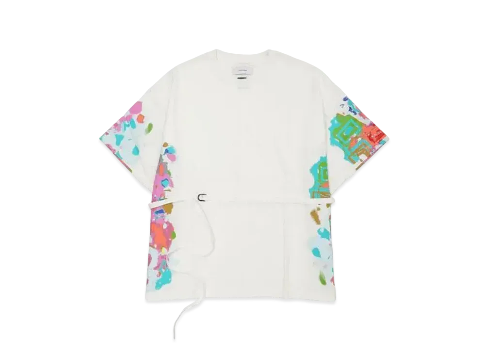 FACETASM Spraypaint Belted Tee "White"