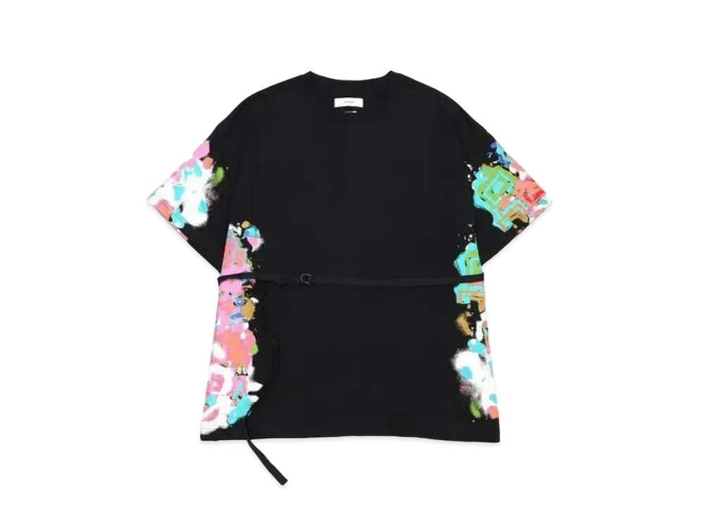 FACETASM Spraypaint Belted Tee "Black"