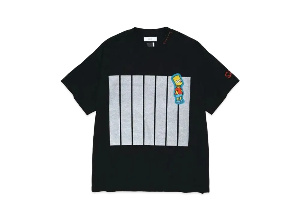 FACETASM The Simpsons 7Bar Big Tee "Black"