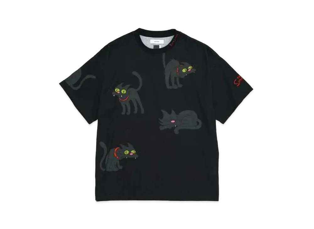 FACETASM The Simpsons Cat Big Tee "Black"