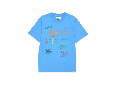 FACETASM Graphic Basic Tee "Light Blue"