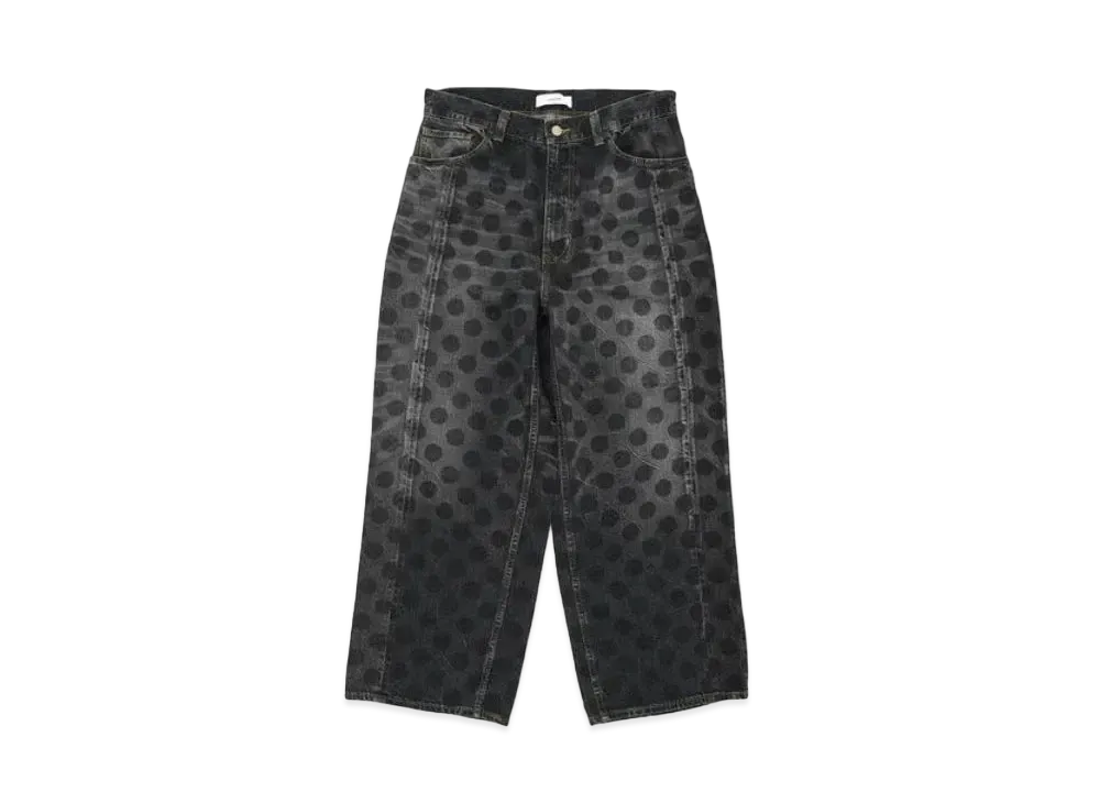 FACETASM Dot Denim Pants "Black"