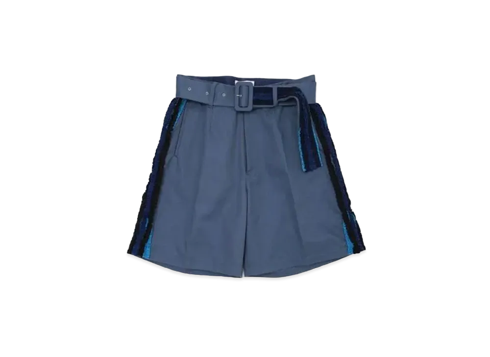 FACETASM Frill Shorts "Smoke Blue"