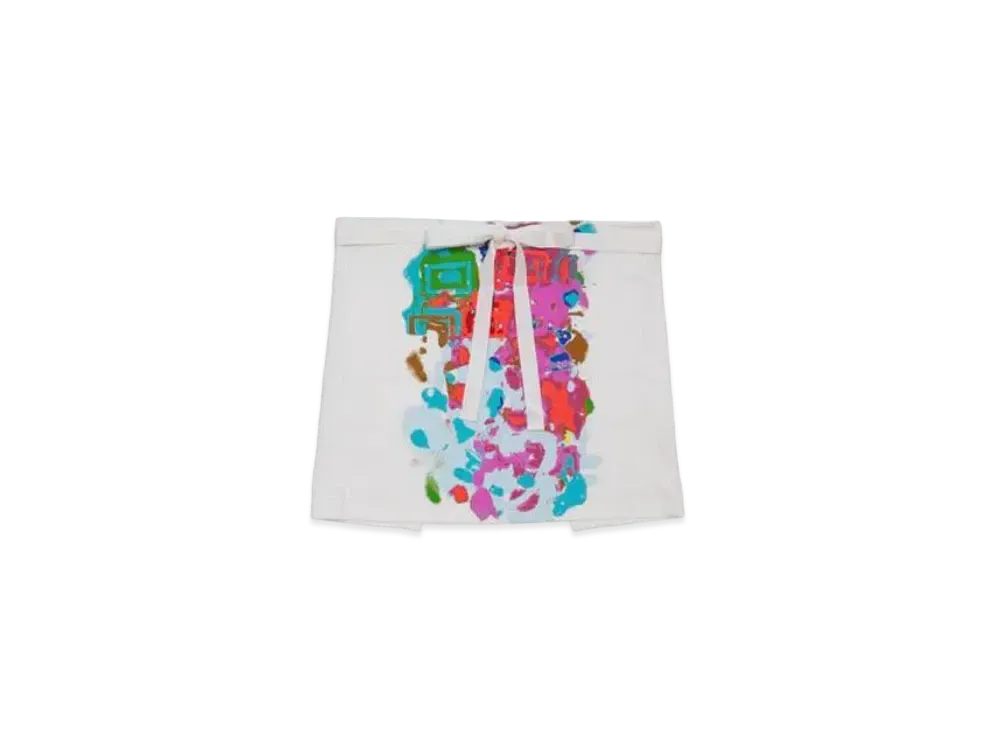 FACETASM Spraypaint Apron "White"