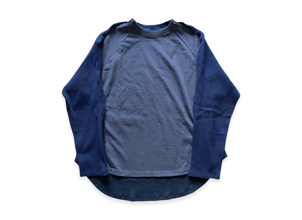 FACETASM Layerd Long Tee "Smoke Navy"