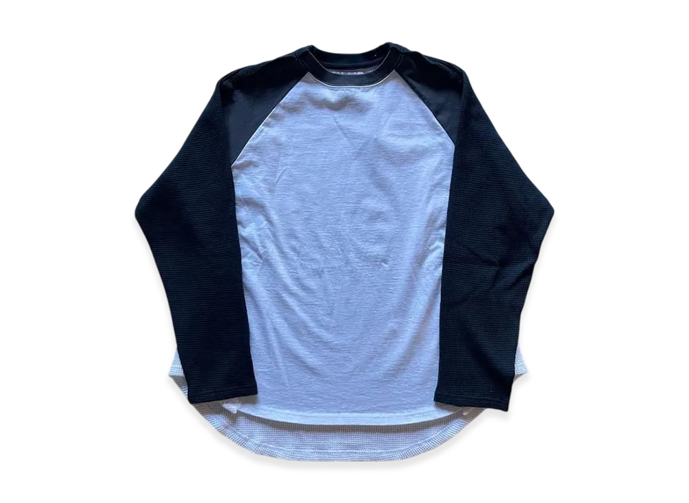 FACETASM Layerd Long Tee "White/Smoke Navy"
