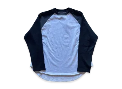 FACETASM Layerd Long Tee "White/Smoke Navy"