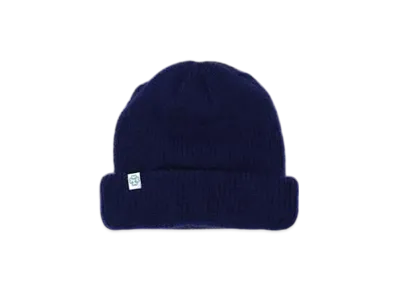 FACETASM Two-Tone Beanie "Navy"
