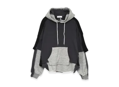 FACETASM Layered Hoodie "Charcoal"