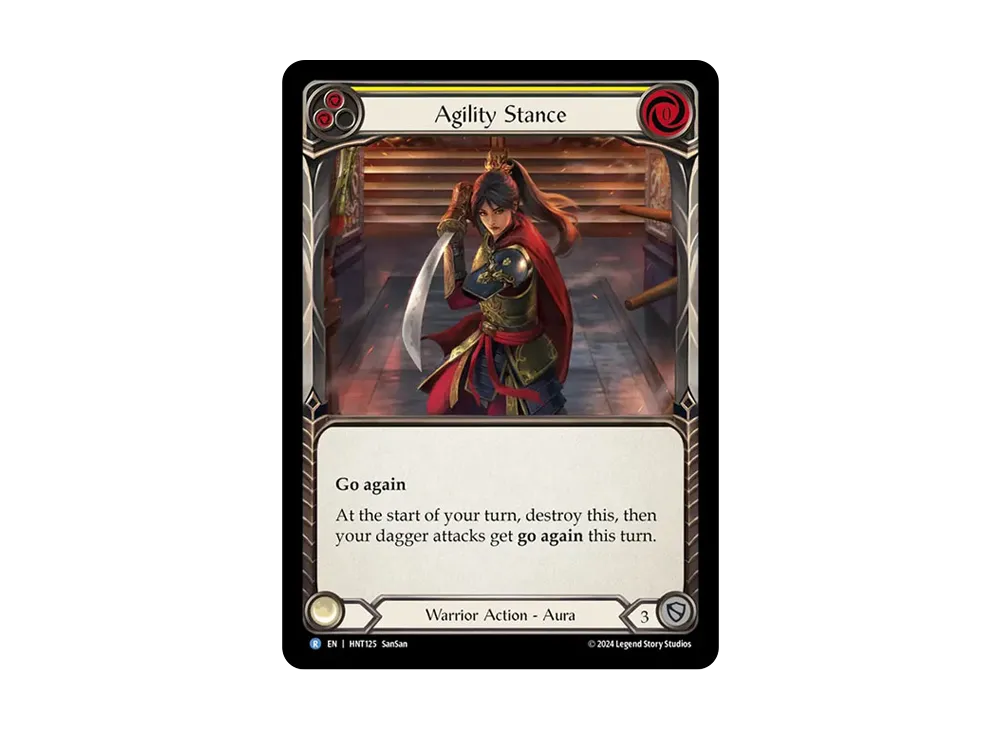 敏捷の構え R :RFoil [HNT125]【英語版】(ブースターパック「混転の餌食」)