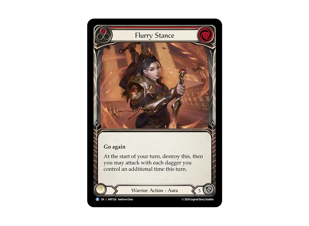 乱舞の構え R :RFoil [HNT126]【英語版】(ブースターパック「混転の餌食」)