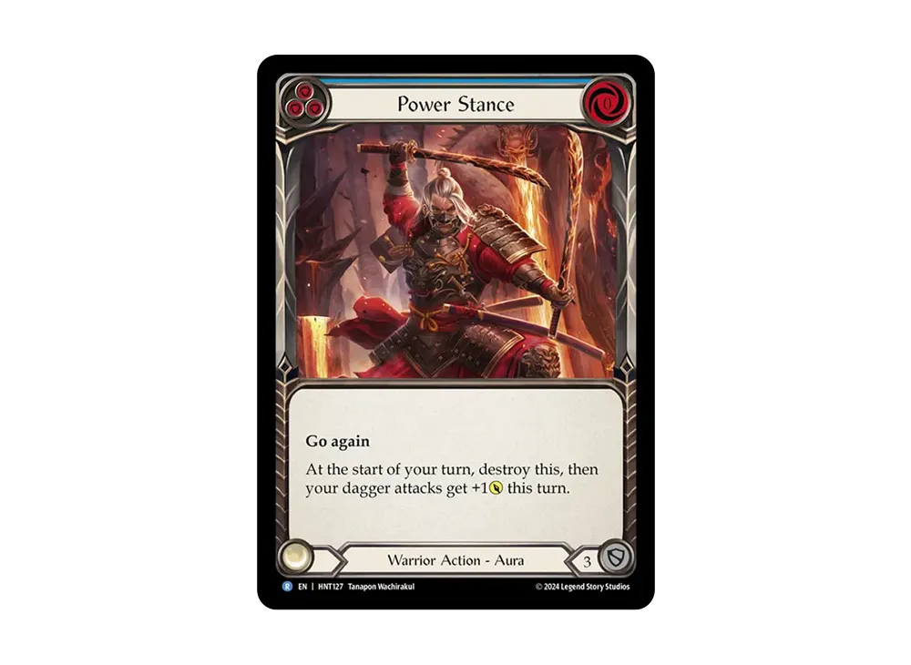 猛威の構え R [HNT127]【英語版】(ブースターパック「混転の餌食」)