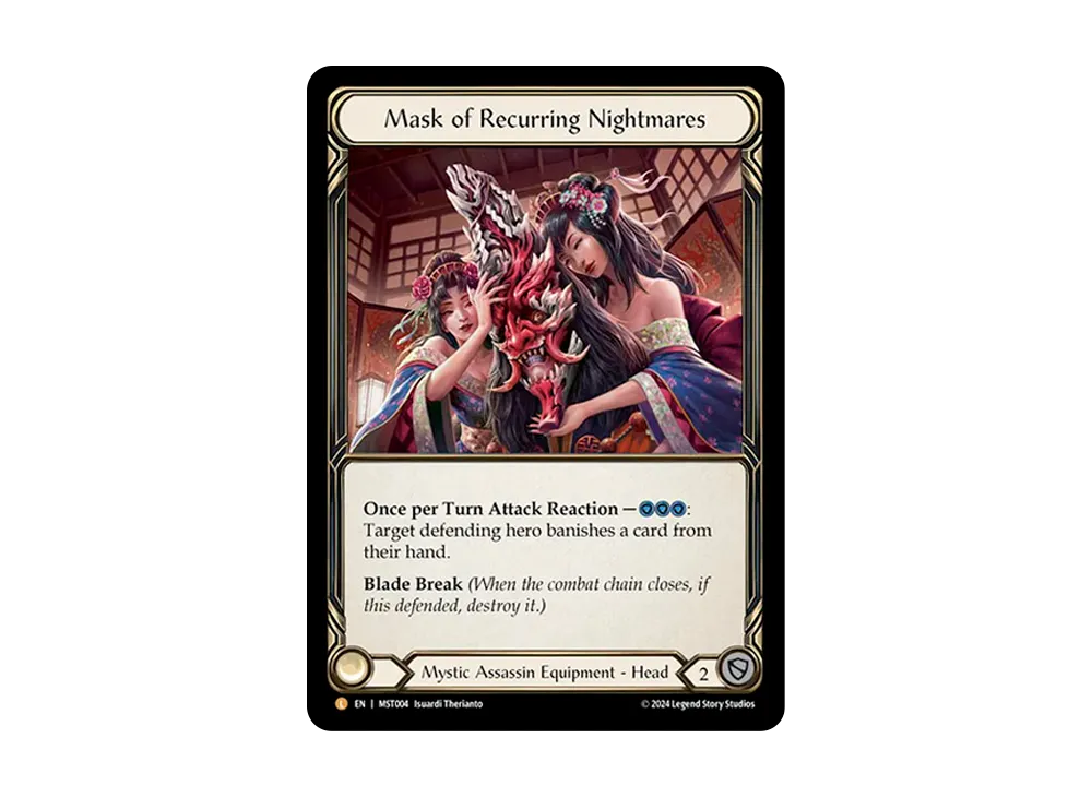 繰り返す悪夢の仮面 L :RFoil [MST004]【英語版】(ブースターセット「霧隠の秘境」)