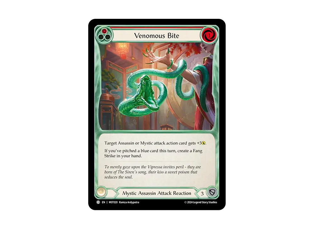 毒の噛みつき C :RFoil [MST020]【英語版】(ブースターセット「霧隠の秘境」)