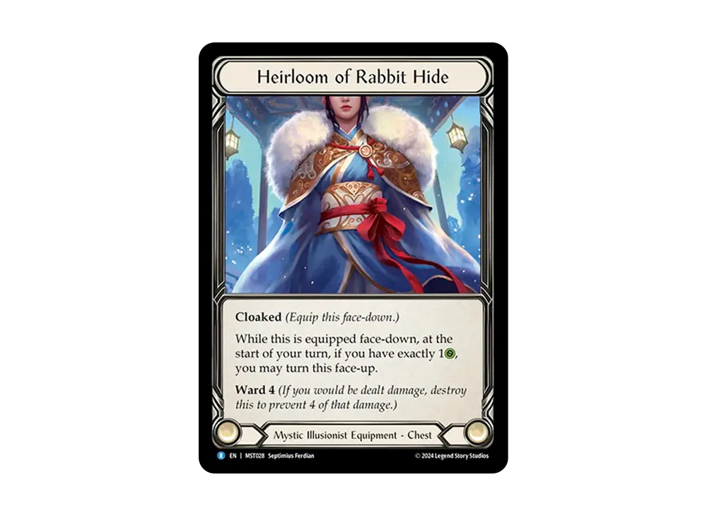 伝来の兎皮 R :CFoil [MST028]【英語版】(ブースターセット「霧隠の秘境」)