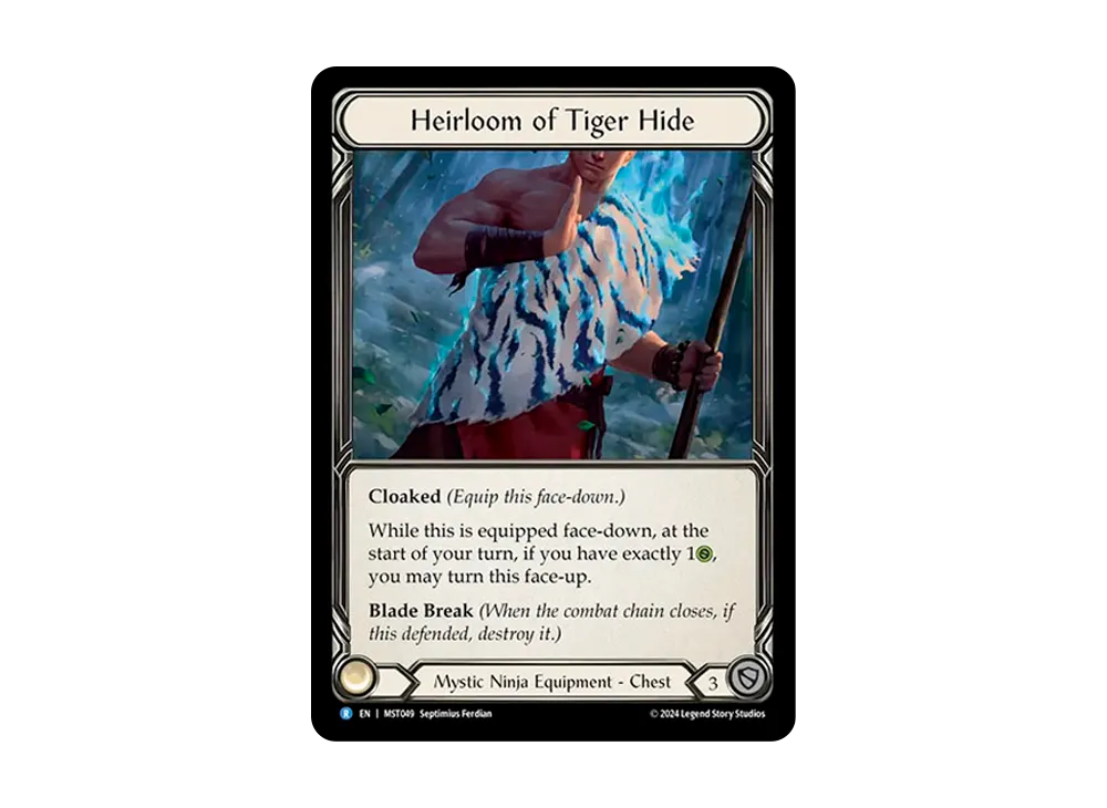 伝来の虎皮 R :CFoil [MST049]【英語版】(ブースターセット「霧隠の秘境」)