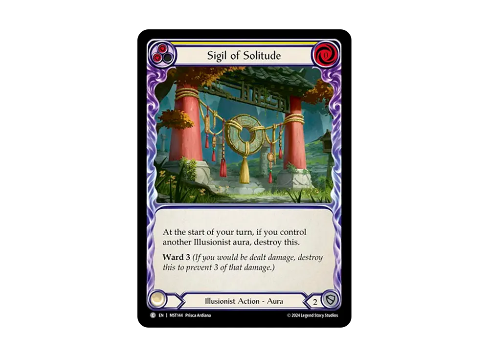 孤独の印 C :RFoil [MST144]【英語版】(ブースターセット「霧隠の秘境」)