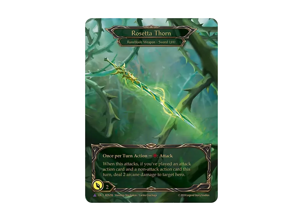 ロゼッタの茨剣/rosetta thorn marvel cold foil その他 FAB CF