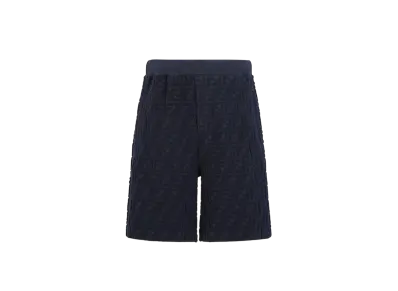 FENDI Men's Bermudas FF Terry Shorts "Blue"