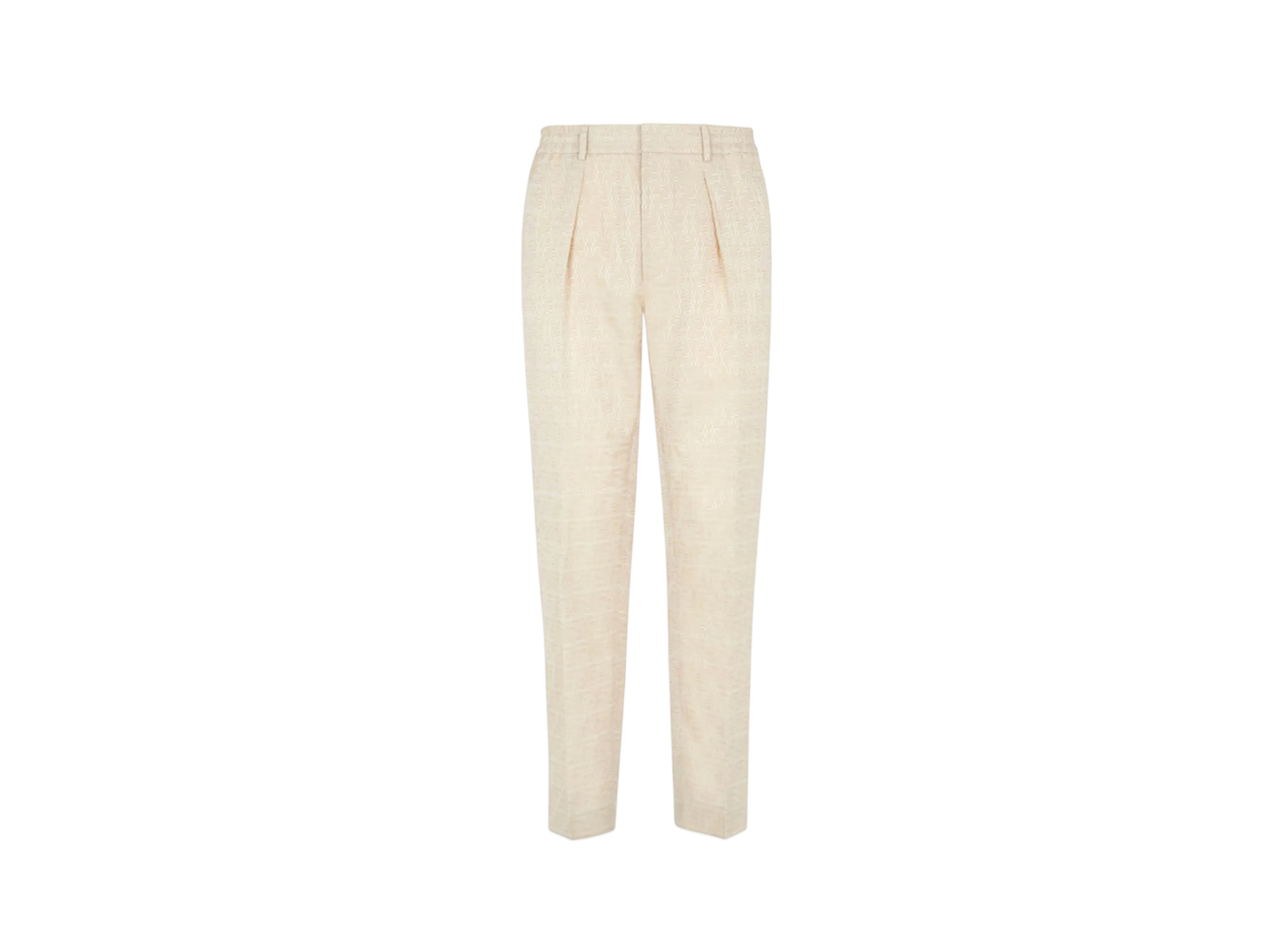 FENDI Men's FF Labyrinth Jacquard Pants "Beige"