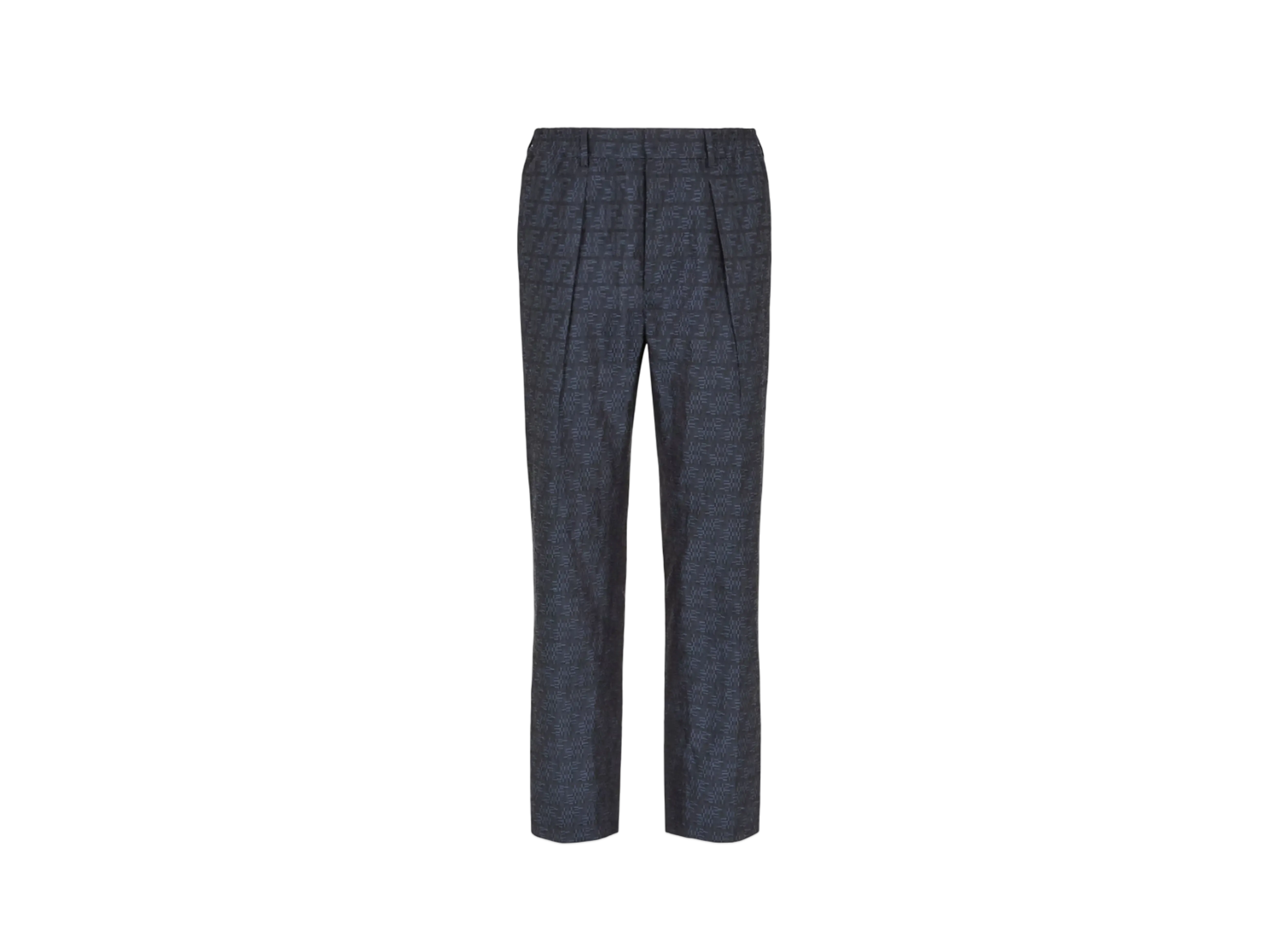 FENDI Men's FF Labyrinth Jacquard Pants "Blue"