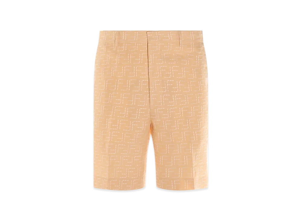 FENDI Bermuda Jacquard FF Shorts "Yellow"