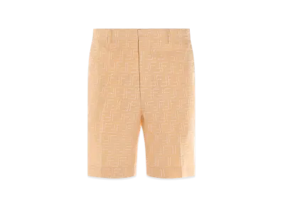 FENDI Bermuda Jacquard FF Shorts "Yellow"