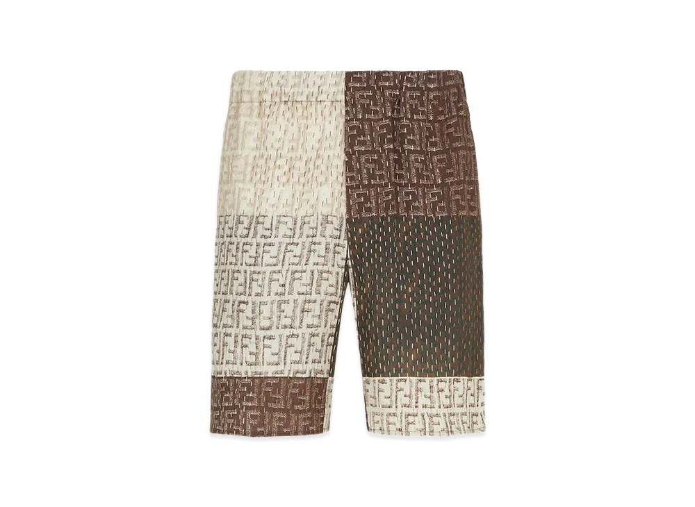 FENDI Patchwork Bermuda Shorts "Multicolor"