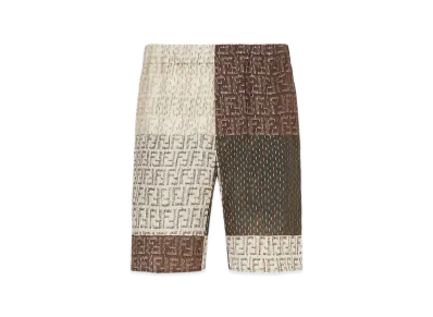 FENDI Patchwork Bermuda Shorts "Multicolor"