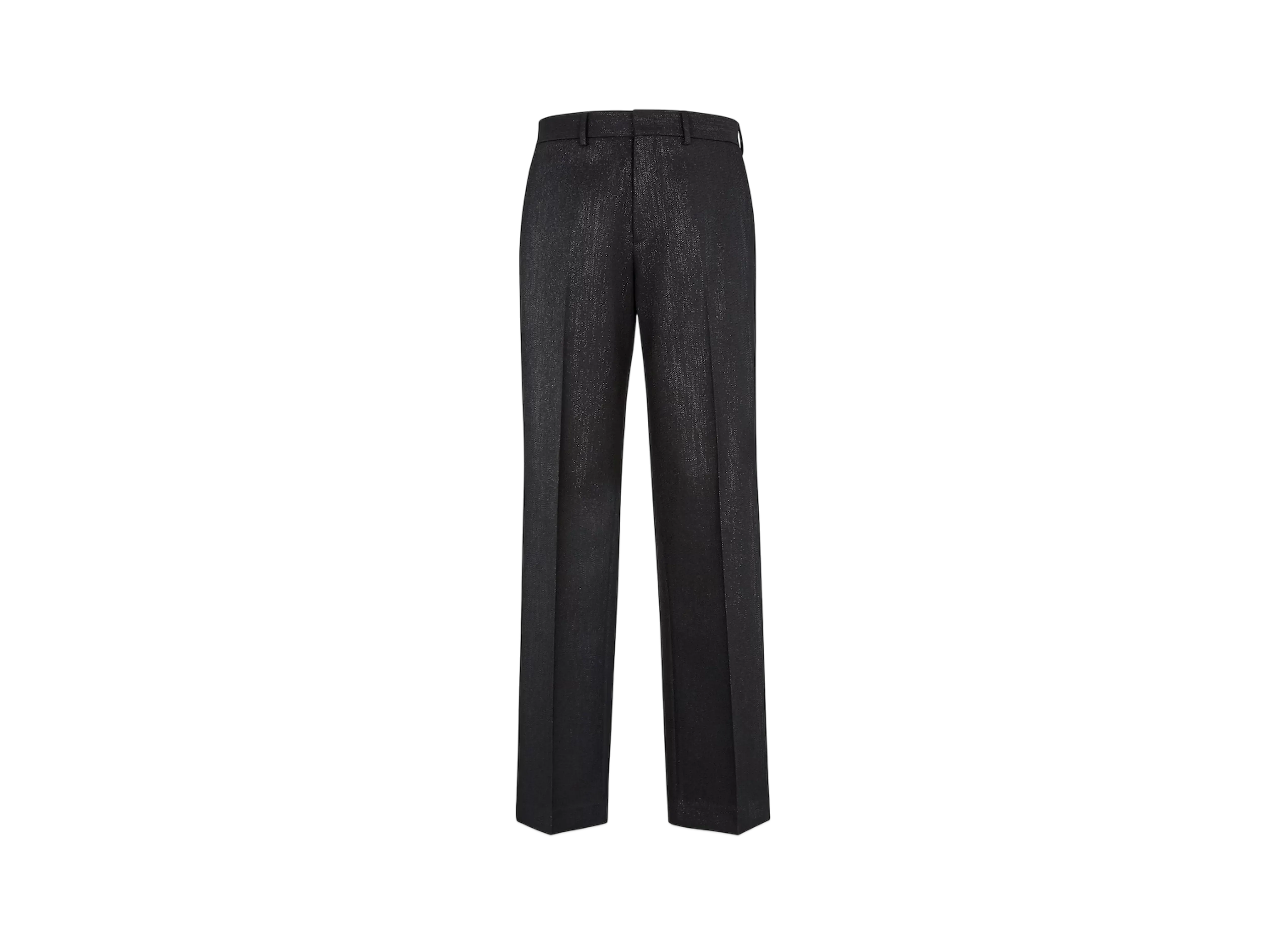 FENDI Men's Metallic Yarn Pants "Black"