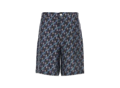 FENDI Silk Bermuda Shorts "Multicolor"