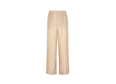 FENDI Men's FF Silk Pants "Beige"