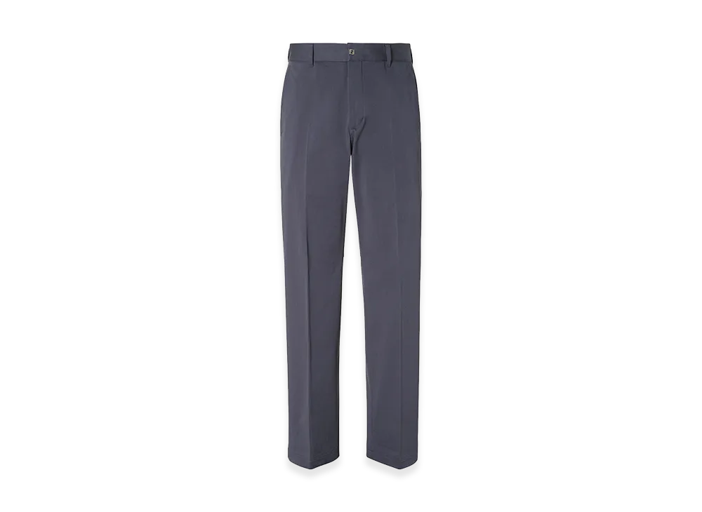 FENDI Gabardine Cigarette Trousers "Blue"
