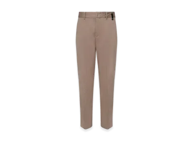 FENDI Gabardine Cigarette Trousers "Beige"