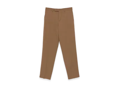 FENDI Gabardine Wool Trousers "Brown"