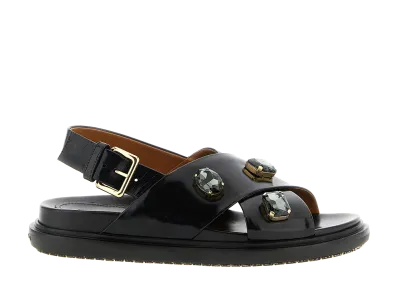 MARNI Women's Fussbett Sandals "Black"