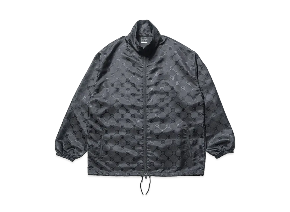 F.C.REAL BRISTOL Monogram Jacquard Nylon Blouson "Black"