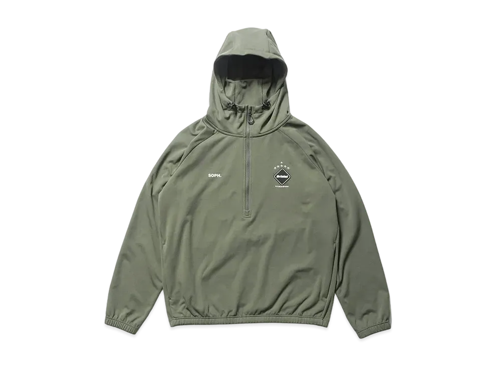 F.C.REAL BRISTOL PDK Half Zip Hooded Top 