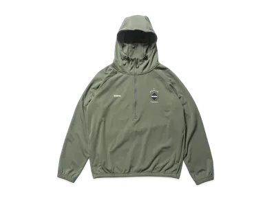F.C.REAL BRISTOL PDK Half Zip Hooded Top "Khaki"