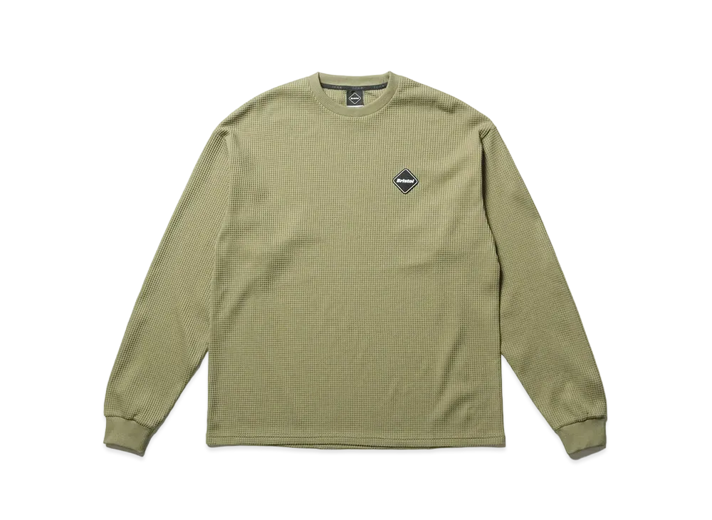 F.C.REAL BRISTOL Tech Waffle Team Crewneck Top "Beige"