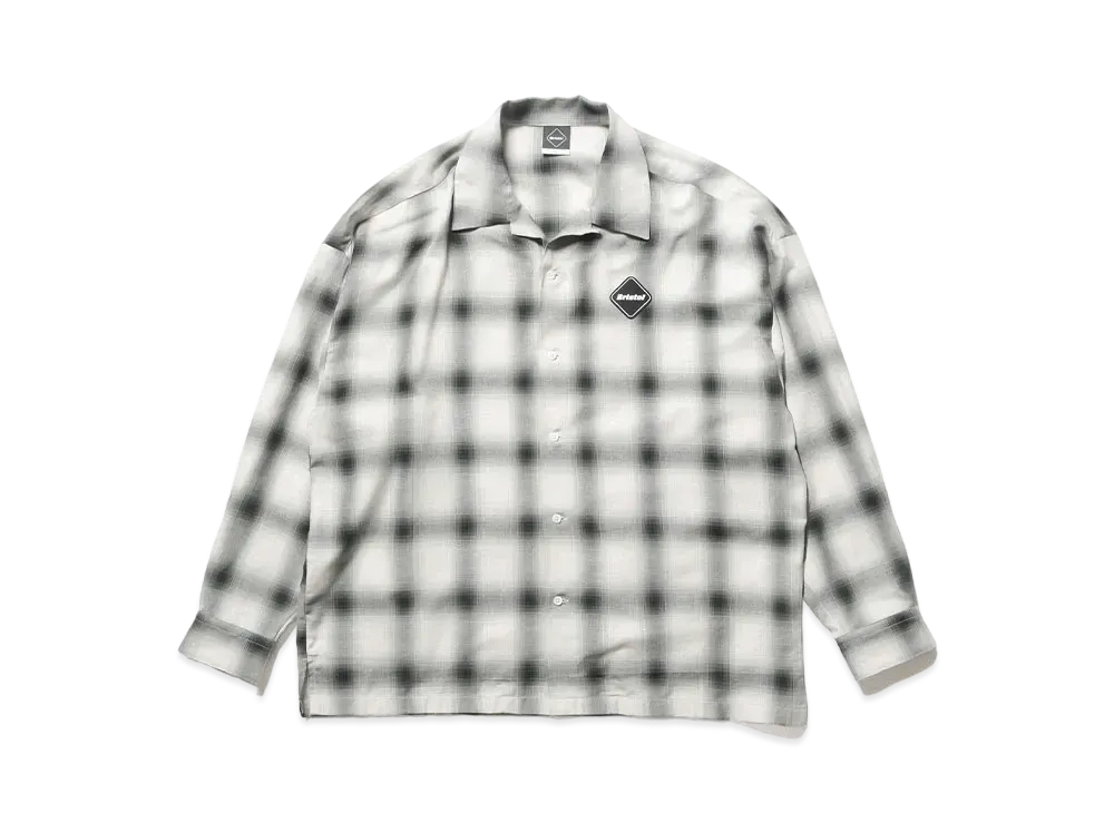 F.C.REAL BRISTOL Big Logo L/S Baggy Shirt "Off White"